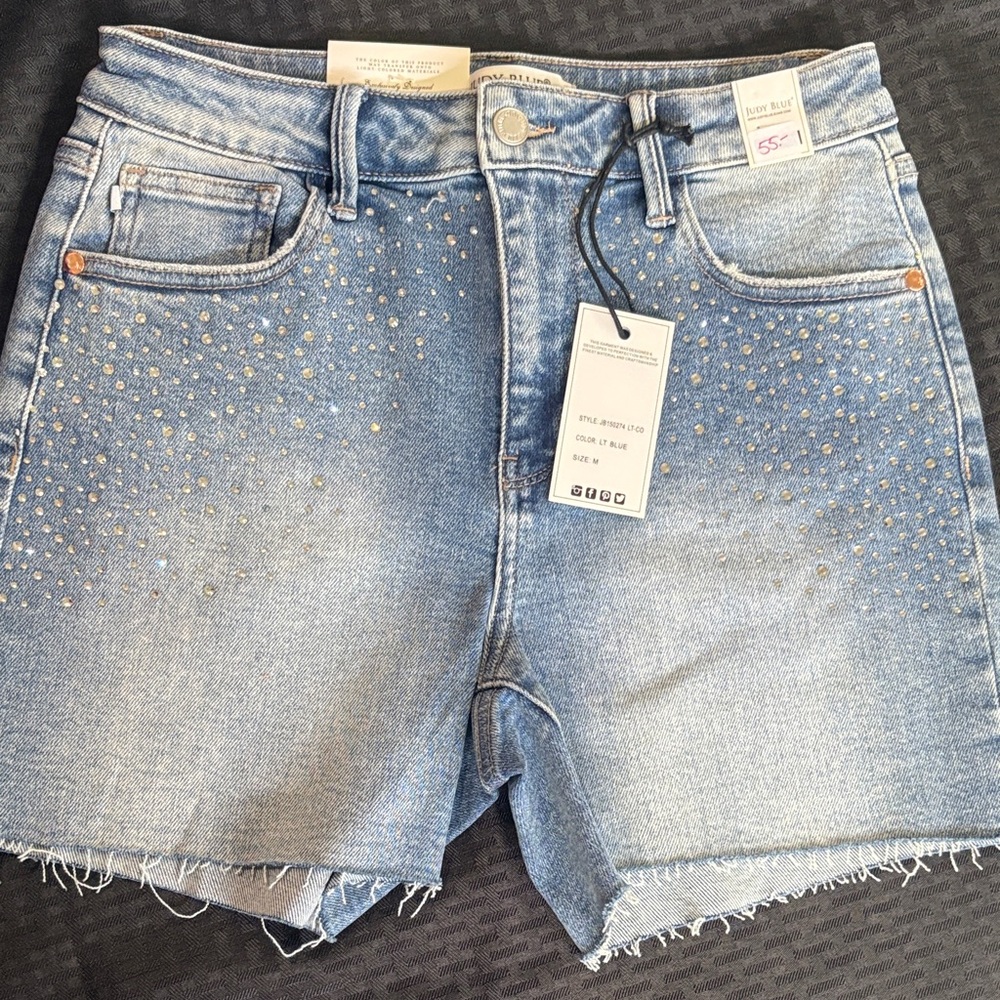 Judy Blue Light Blue Studded Jeans